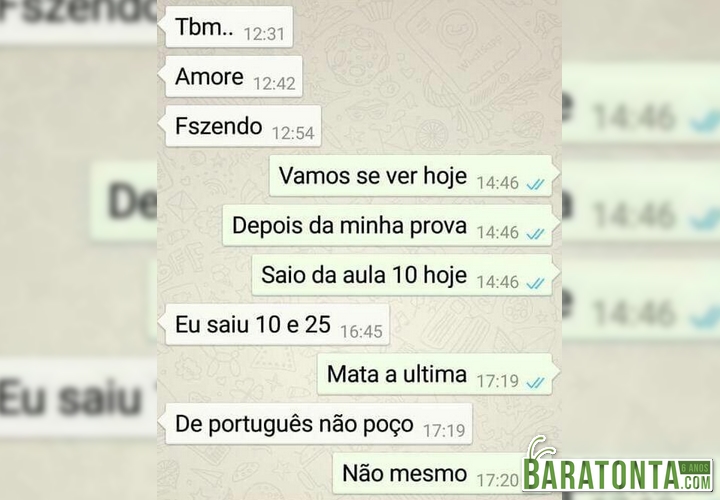 Faltar na aula de português não dá!