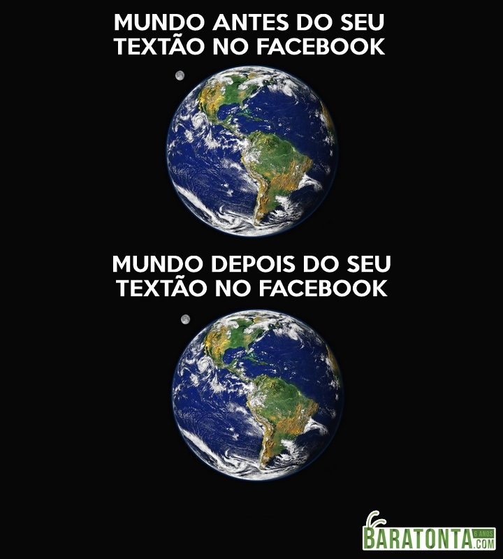 O mundo depois do seu textão no facebook