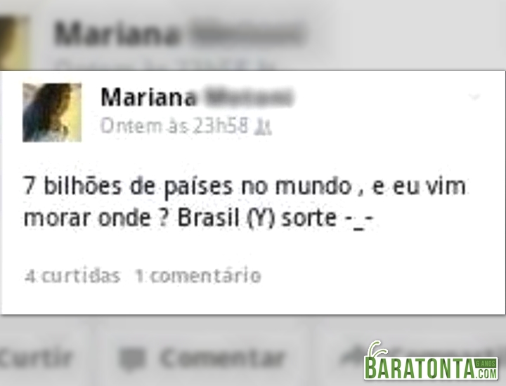 7 bilhões de países no mundo e...