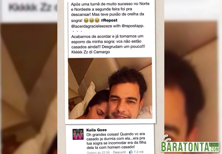Zezé Di Camargo humilhado no facebook