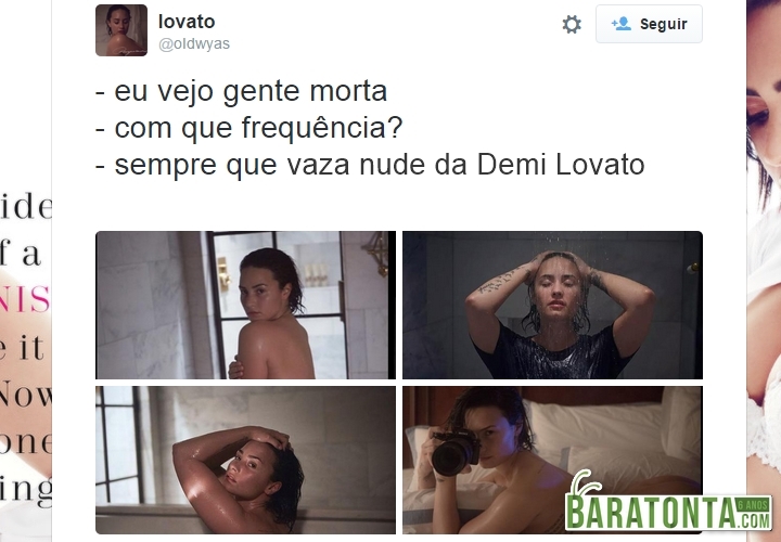 Os 7 melhores comentários e reações das pessoas ao ver as nudes da Demi Lovato