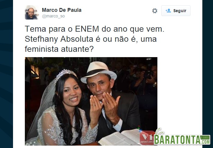 Os 8 melhores comentários e reações das pessoas ao ver o casamento da Stefhany Absoluta com idoso