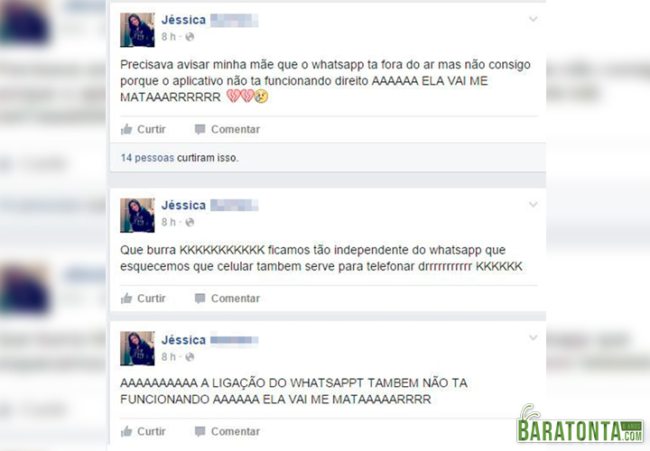 Os 15 melhores comentários dos desesperados com a queda do Whatsapp