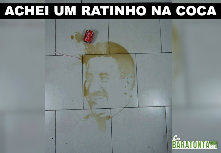 Achei um ratinho na Coca