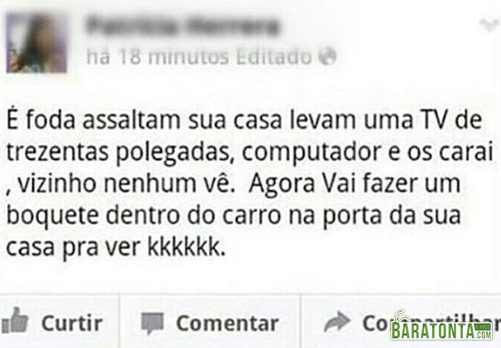 O pior é que tenho que concordar