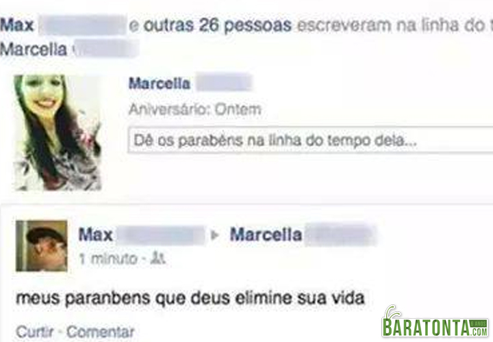 Que Deus elimine sua vida