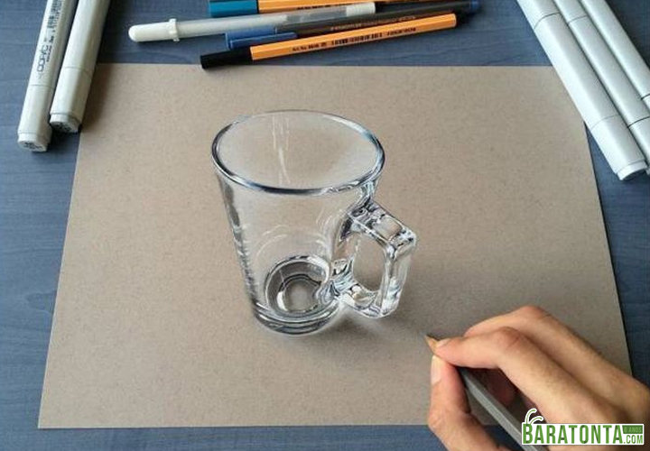 Sim, isso é uma pintura em papel pardo