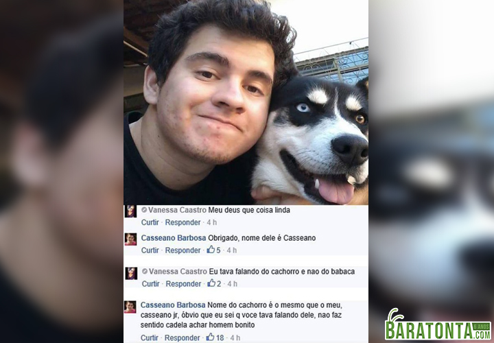 Eu tava falando do cachorro e não do babaca