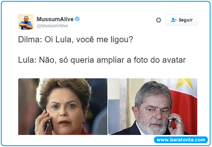 8 comentários engraçados, idiotas e absurdos sobre a ligação de Dilma e Lula