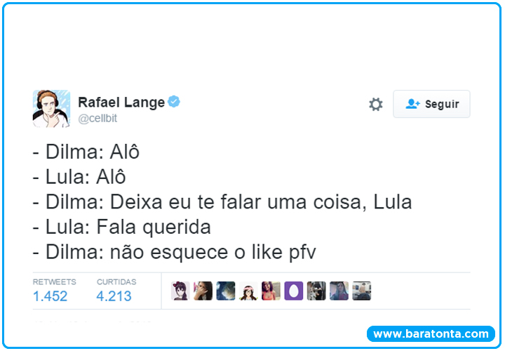 8 comentários engraçados, idiotas e absurdos sobre a ligação de Dilma e Lula
