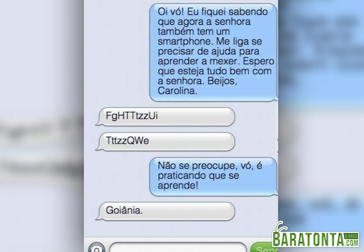 O smartphone novo da Vó