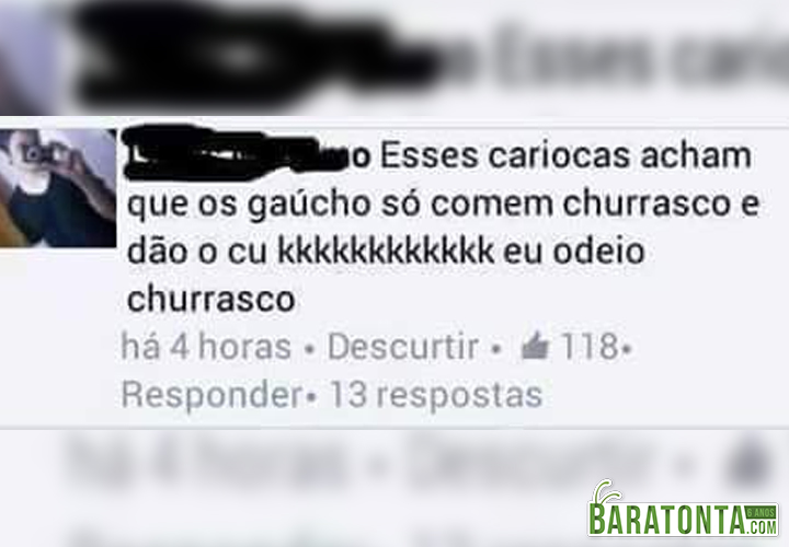 Não decepcione os gaúchos, cara