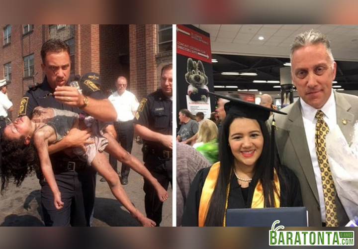 Ele salvou a vida dela em 1998 e agora foi convidado para sua formatura