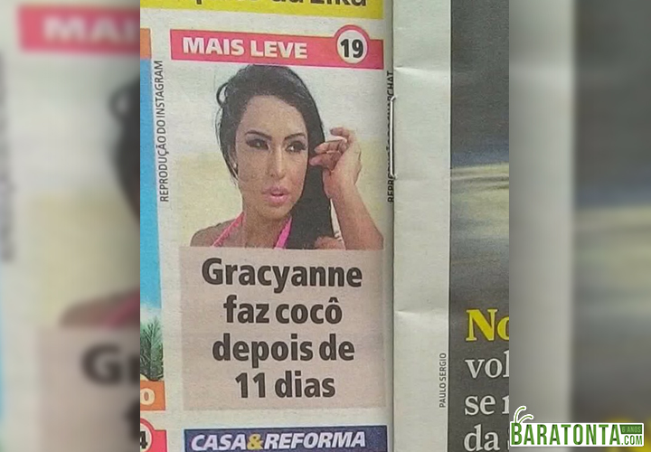 Gracyanne Barbosa fazendo merda