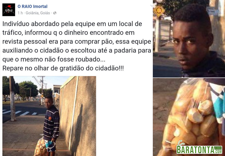 Repare no olhar de gratidão