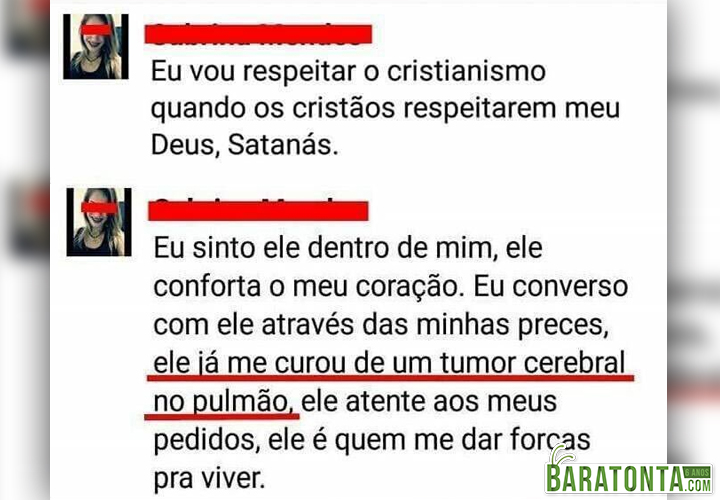 Satanás me curou de um tumor cerebral