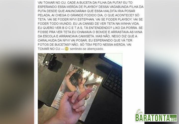 Desabafo de um fã que viu a playboy da youtuber Nyvi Estephan