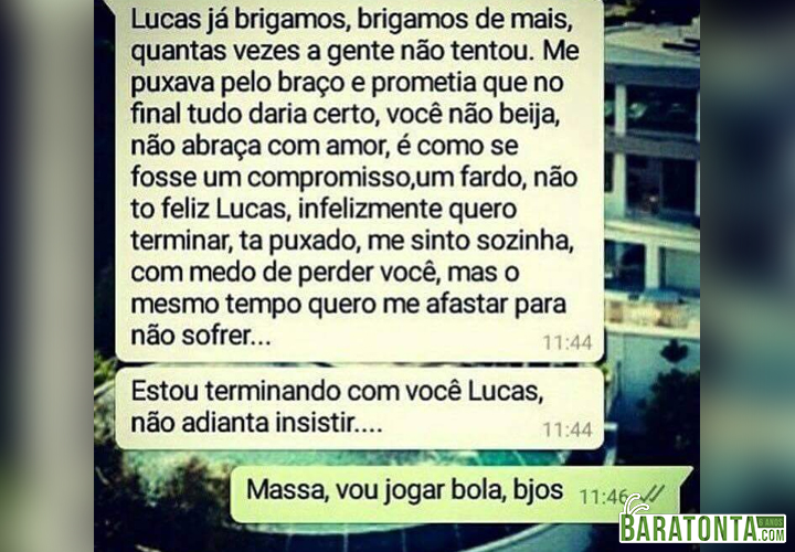 Estou terminando com você