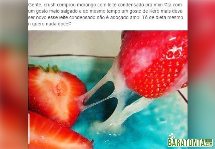 Leite condensado salgado?