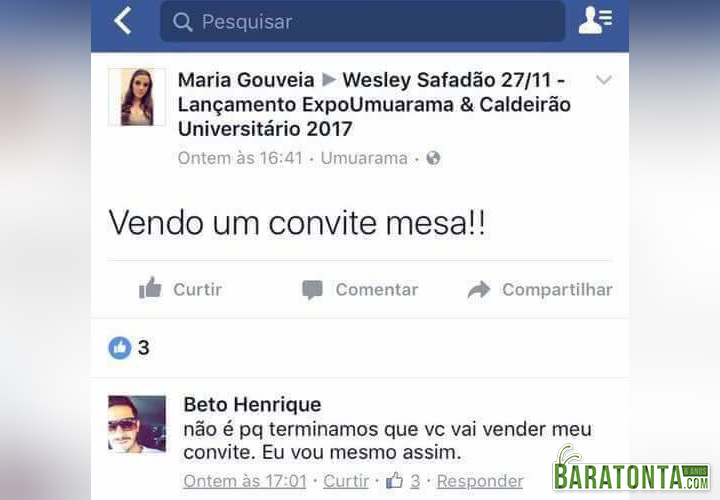 Não é por que terminamos...