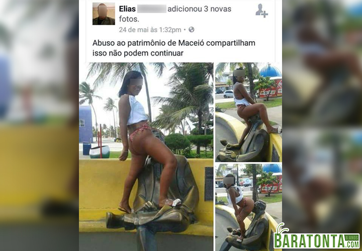 Até a estátua transando e vocês aí