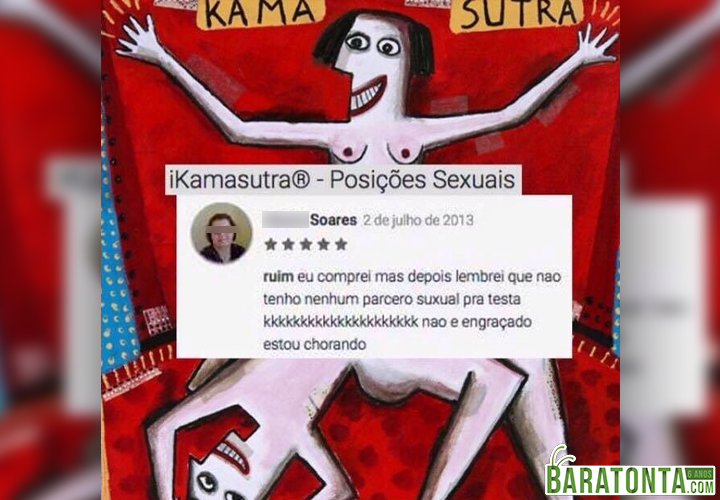 Comprou o livro do Kamasutra e se arrependeu...