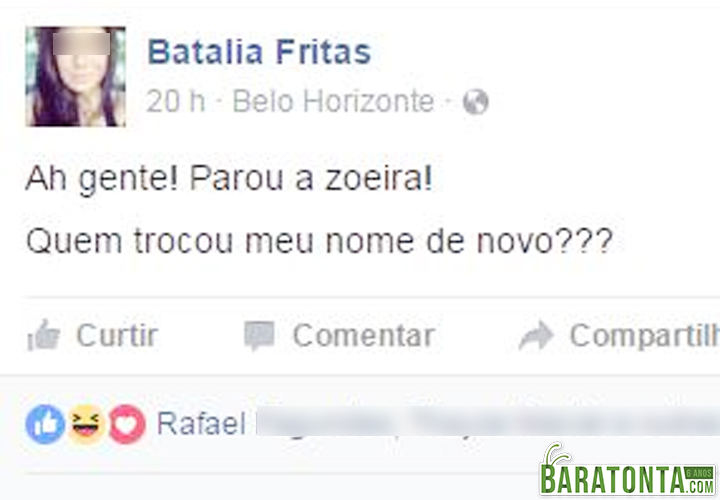 Quem mudou meu nome?