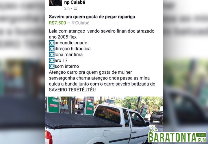 Saveiro para quem gosta de pegar rapariga
