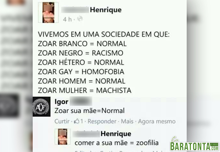 Vivemos em uma sociedade que...